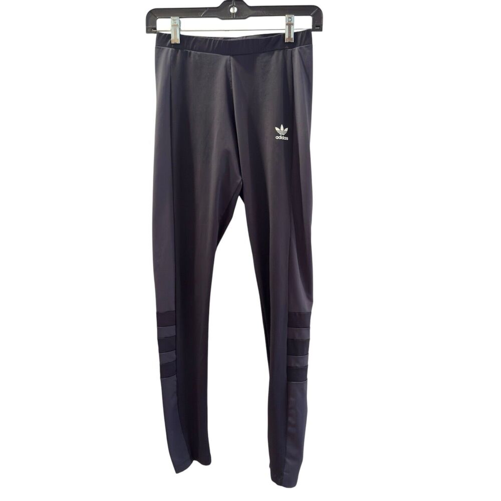 Adidas Womens Originals 3-Stripes Size S Black Leggings Sports Athleisure DH4195 - Picture 1 of 8